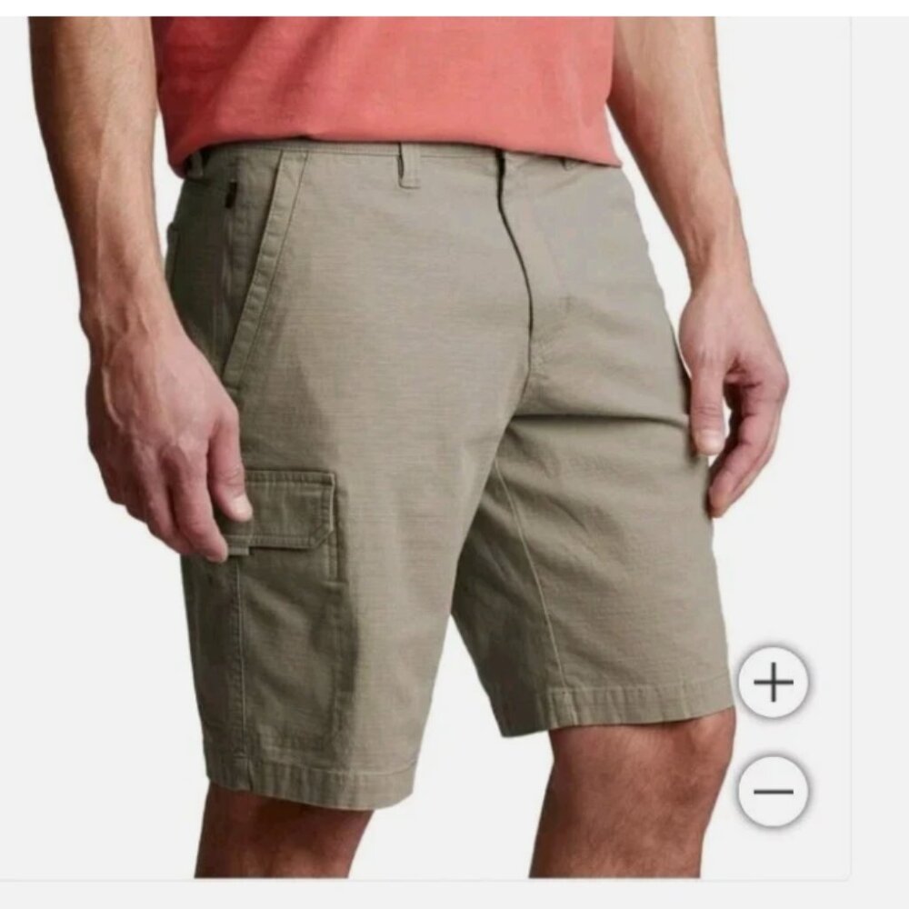 Copper & Oak Men’s Cargo Shorts Tan Size 36 Waist, 10" Inseam
